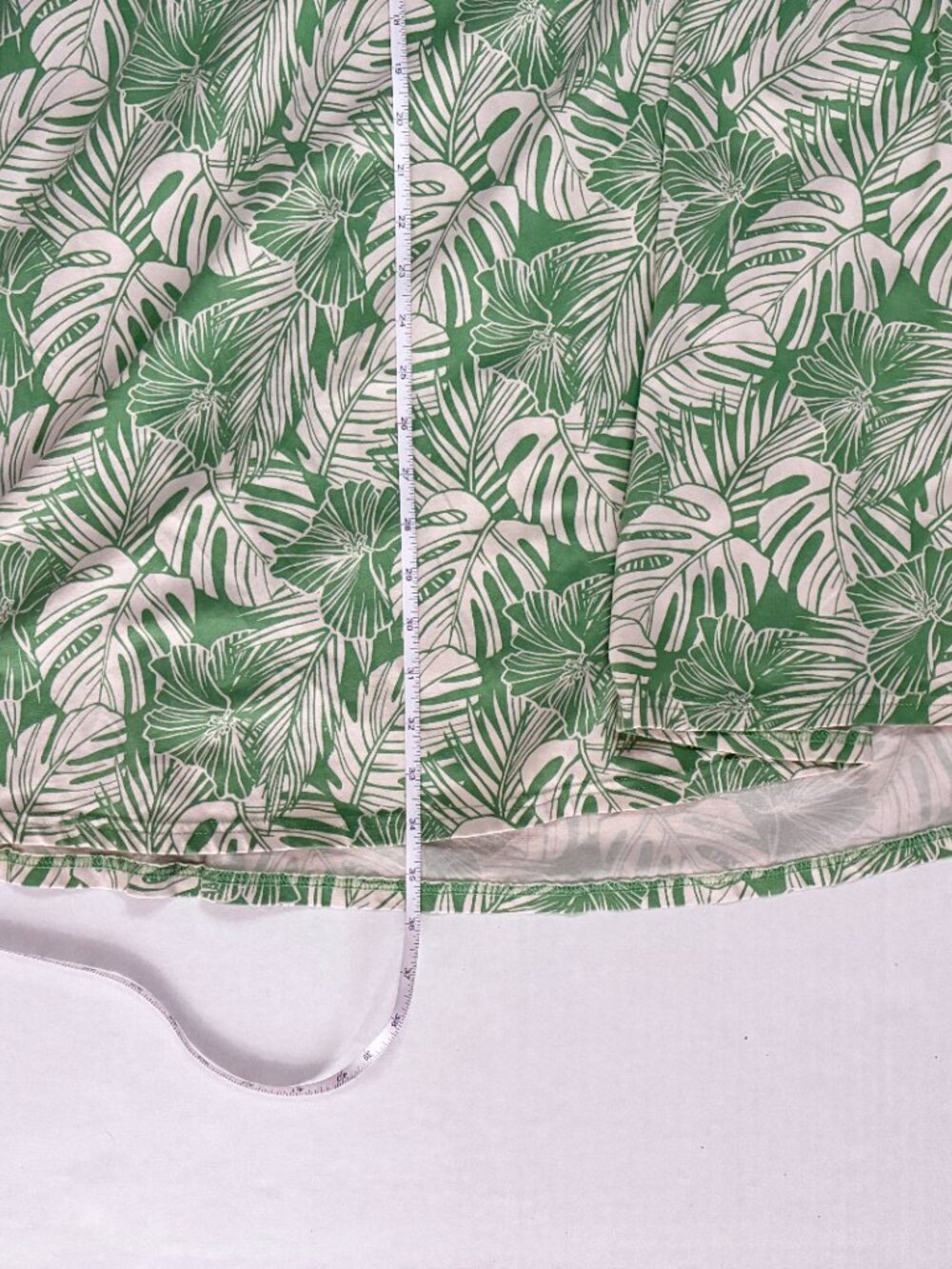 Pact Fit & Flare Open Back Maxi Dress w/ Bra + Pockets - L - Green Monstera - Picture 6 of 9